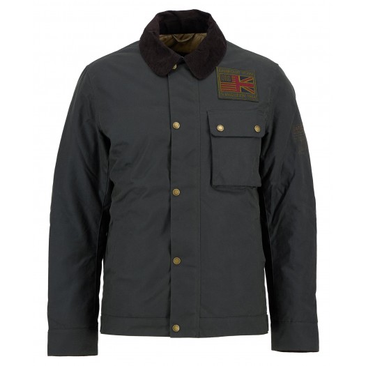 Giacca Steve McQueen Barbour Workers Wax - Sage