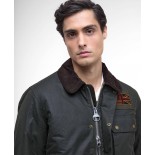Giacca Steve McQueen Barbour Workers Wax - Sage